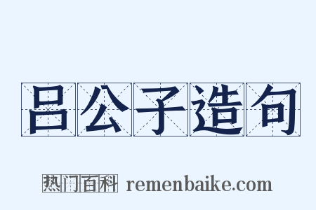 吕公子造句是什么意思的图片